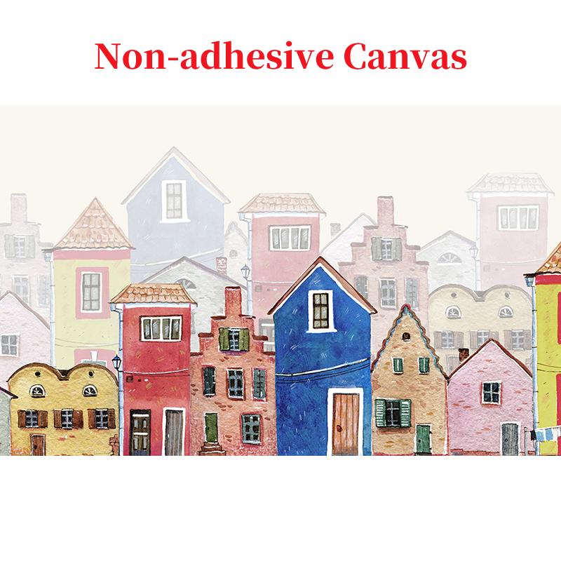 Fototapeta Tapeta 3D ručně malovaná Barevný kreslený dům Chlapec Dívka Dětský pokoj Kreslený Fresco Papel De Parede Infantil Decor