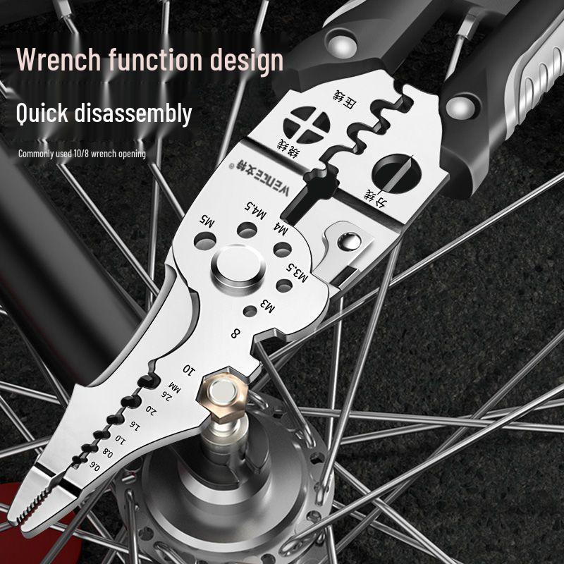 Universal 2025 Multifunctional Electrician Wire Stripper & Crimper with Wire Looping & Cutting Abilities