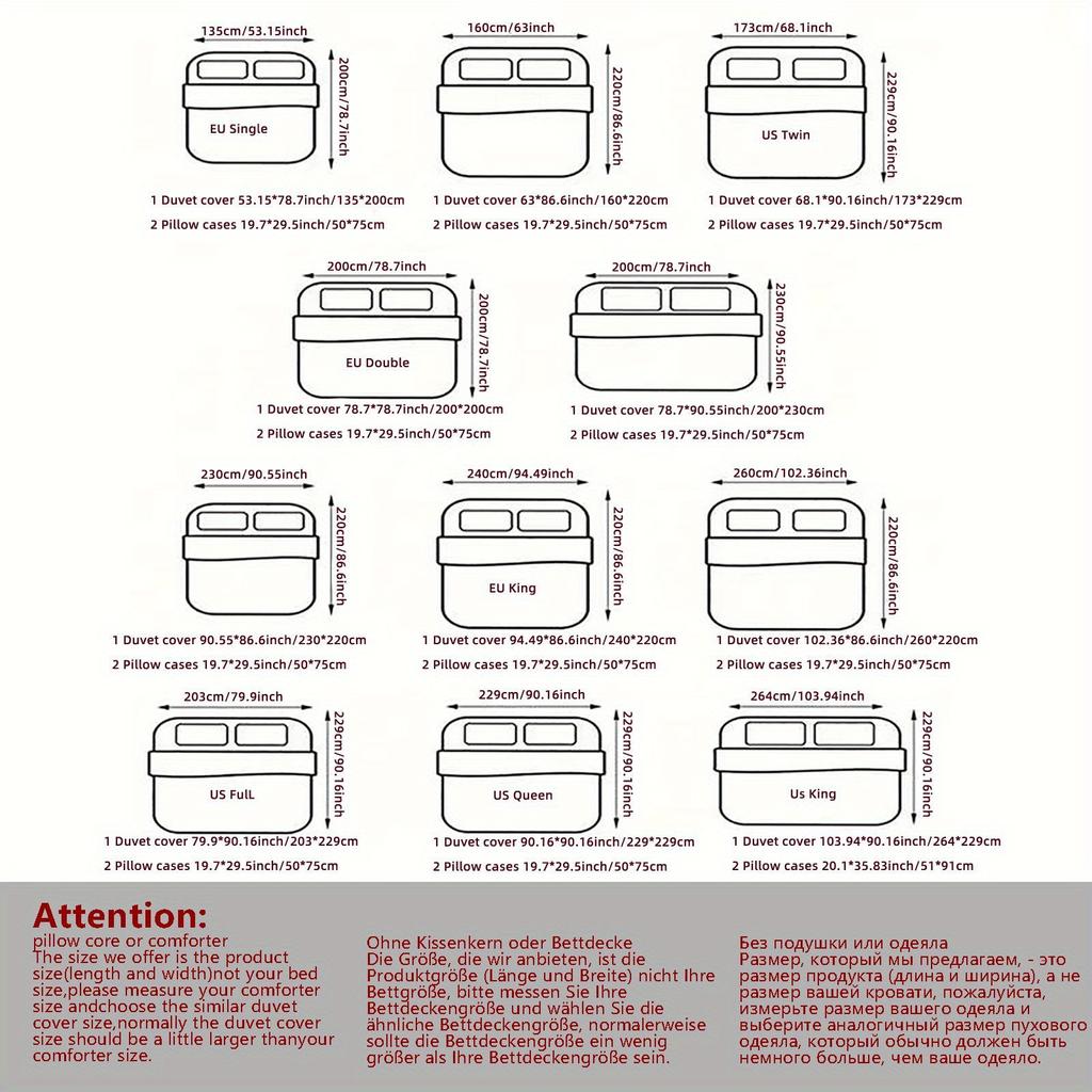 3 szt. Nowoczesny Abstrakcyjny Czarno-Pomarańczowy Zestaw Poszwy na Kołdrę, Pościel o Tematyce Halloween z Poszewkami na Poduszki do Sypialni, Salonu, Gabinetu, Hotelu