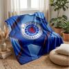 Rangers FC Weiche Flanell-Fleece-Decke Leicht Gemütlich Warm Überwurfdecke für Sofa Bett Heimdekoration