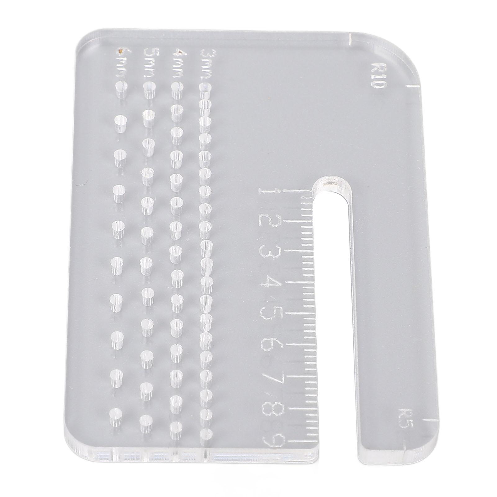 

Leather Stitching Punch Aid Plate Multi Functional 4mm Thick Acrylic Leather Punching Puller