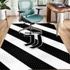 Juventus Football Polyester Carpet, Soft Indoor Mat for Office Chair, Living Room, Computer Desk - Decorative Home Office Rug Design