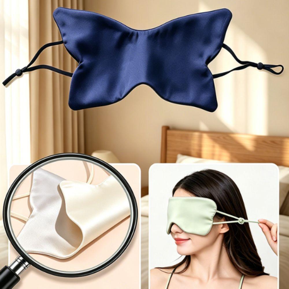Double Sided Light Blocking Eye Cover Portable Butterfly Print Eye Mask Sleep Eye Mask Home Naps