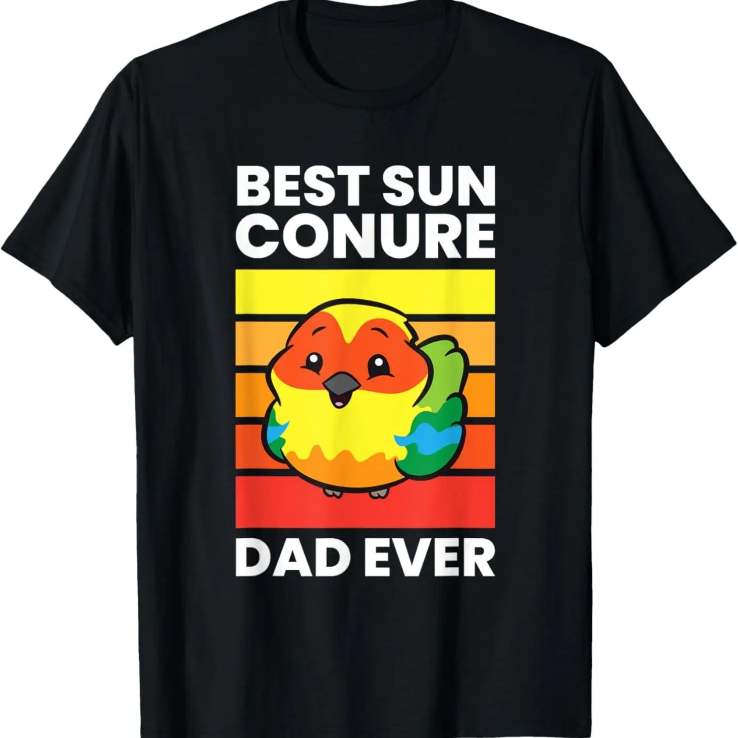 Pet Sun Conure Best Sun Conure Dad Ever T-Shirt S чёрный