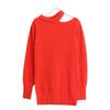 Sacai 22-06291 Red Shoulder Cut Knit Tops 2 RedUsed