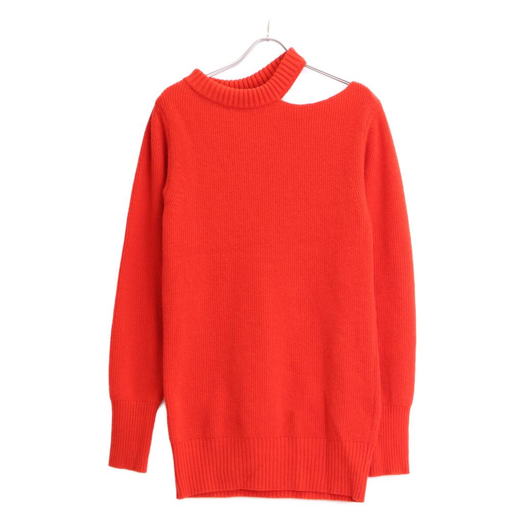 Sacai 22-06291 Red Shoulder Cut Knit Tops 2 RedUsed