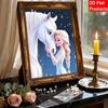 Disney Pearl Painting Frozen Elsa and Her Pony Nook 5D DIY Pearl Picture Crafts for Adults/Beginners Gift Ideas Home Decor