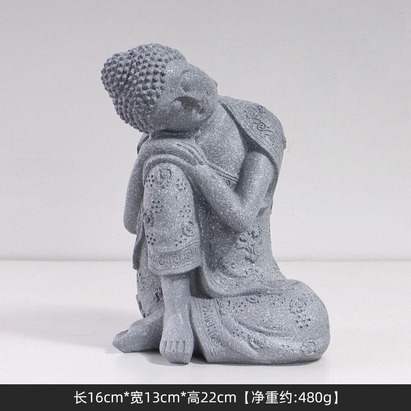 

Юго-Восточная Азия Спящий Сидящий Будда Статуя Изделия Из Смолы Таиланд Индуистский Фэншуй Дзен Сад Офис Домашнее Украшение Медитация