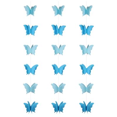 Romantische und auffällige Schmetterlingsgirlande für Hochzeitsfeierdekoration Geburtstagsfeierdekoration