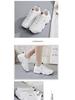 Women's 2025 White Leather Sneakers: Spring & Autumn Thick Sole Versatile Casual Shoes