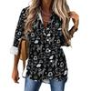 Indian Elephant Art Casual Blouse Spring Autumn Long Sleeve Colorful Floral Print Cool Blouses Woman Basic Shirt Graphic Clothes