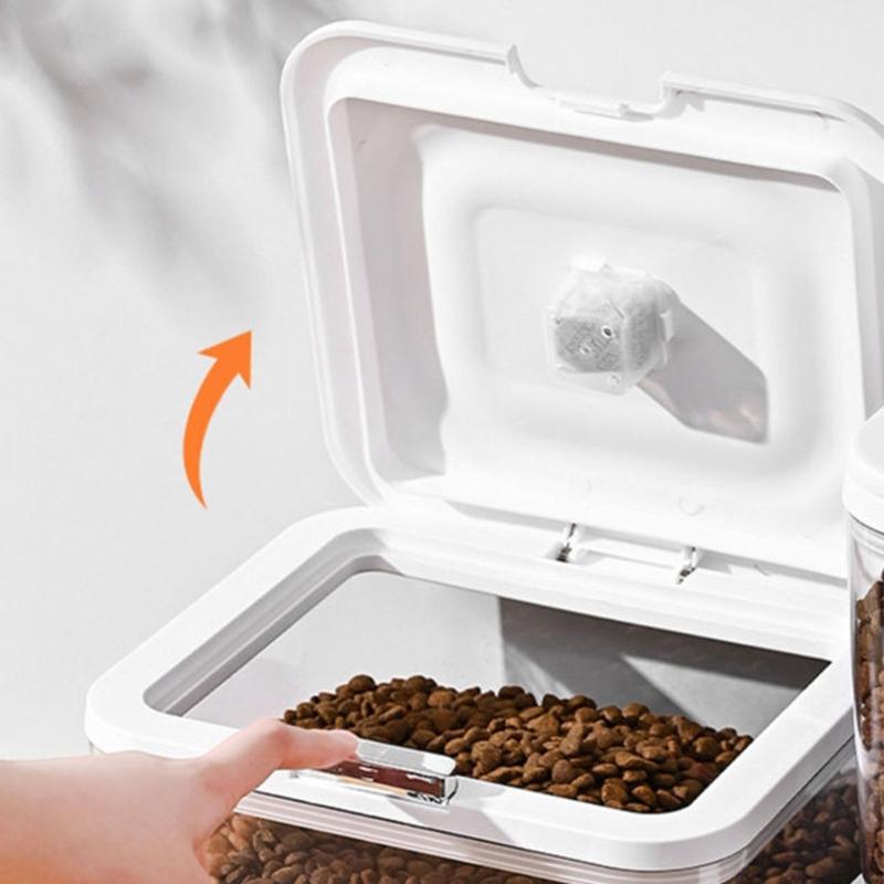 Covered Household Storage Box with Lid, See Through Plastic Organiser for Kitchen Cabinets and Laundry Room Use