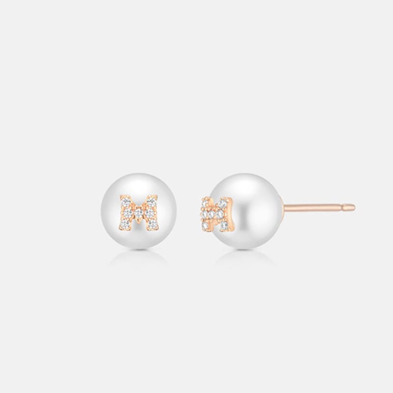 METROCITY JEWELRY René Perla Sterling Silver Rose Earrings A243SE9004RPA