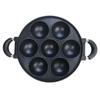 Anti-scald Handle 7-Hole Cake Cooking Pan Aluminum Cake Ball Plate Cookware Takoyaki Maker  Biscuit