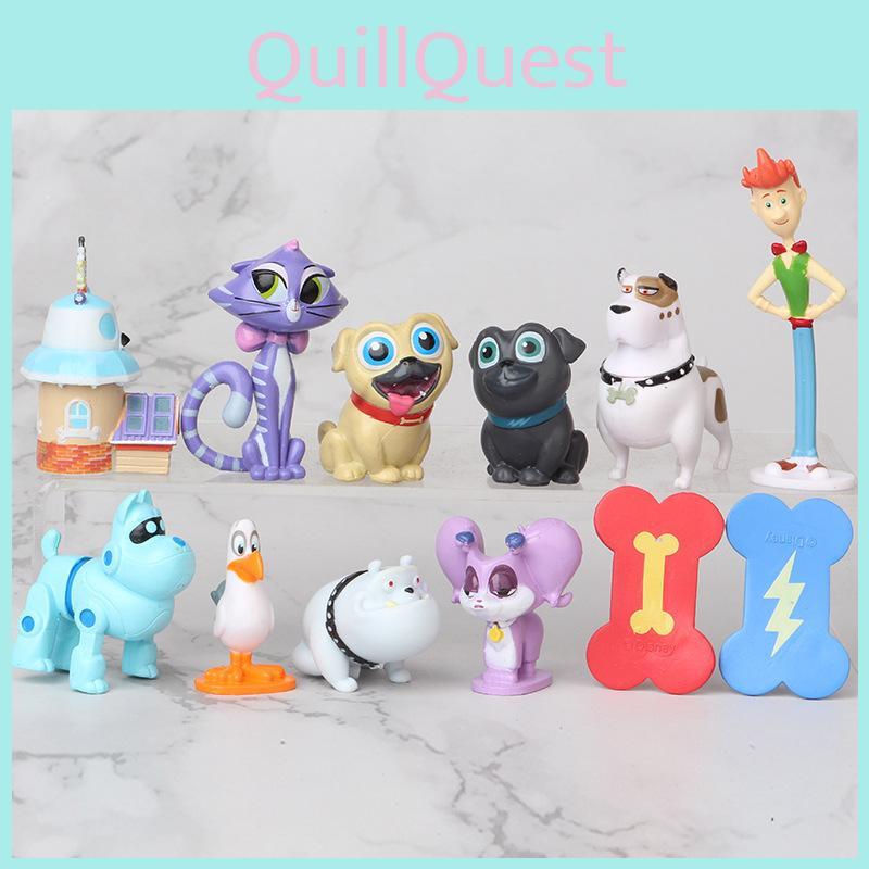 Adorable Pvc Puppy Figurine Collectible Set With 12 Cute Dog Designs For Kids