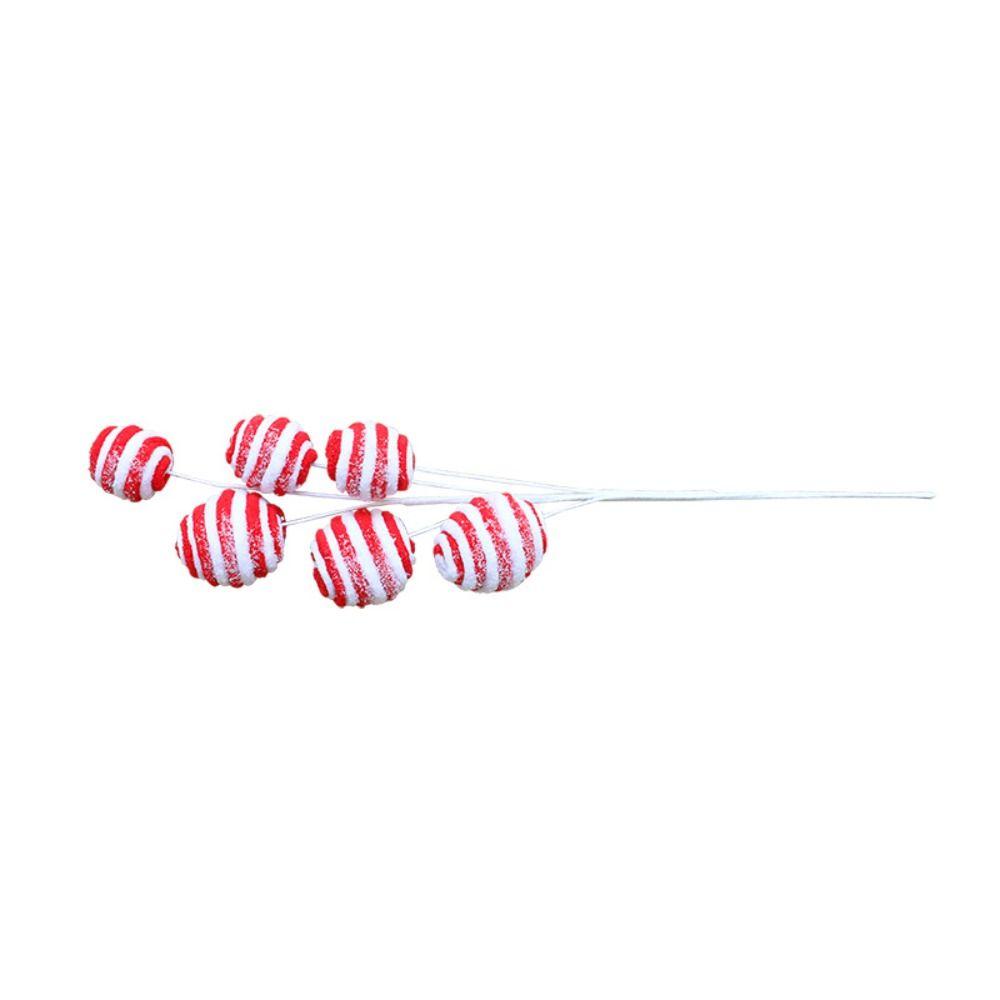 Lifelike Christmas Plush Candy Cane Festival Xmas Tree Garland Ornaments  Home Decoration