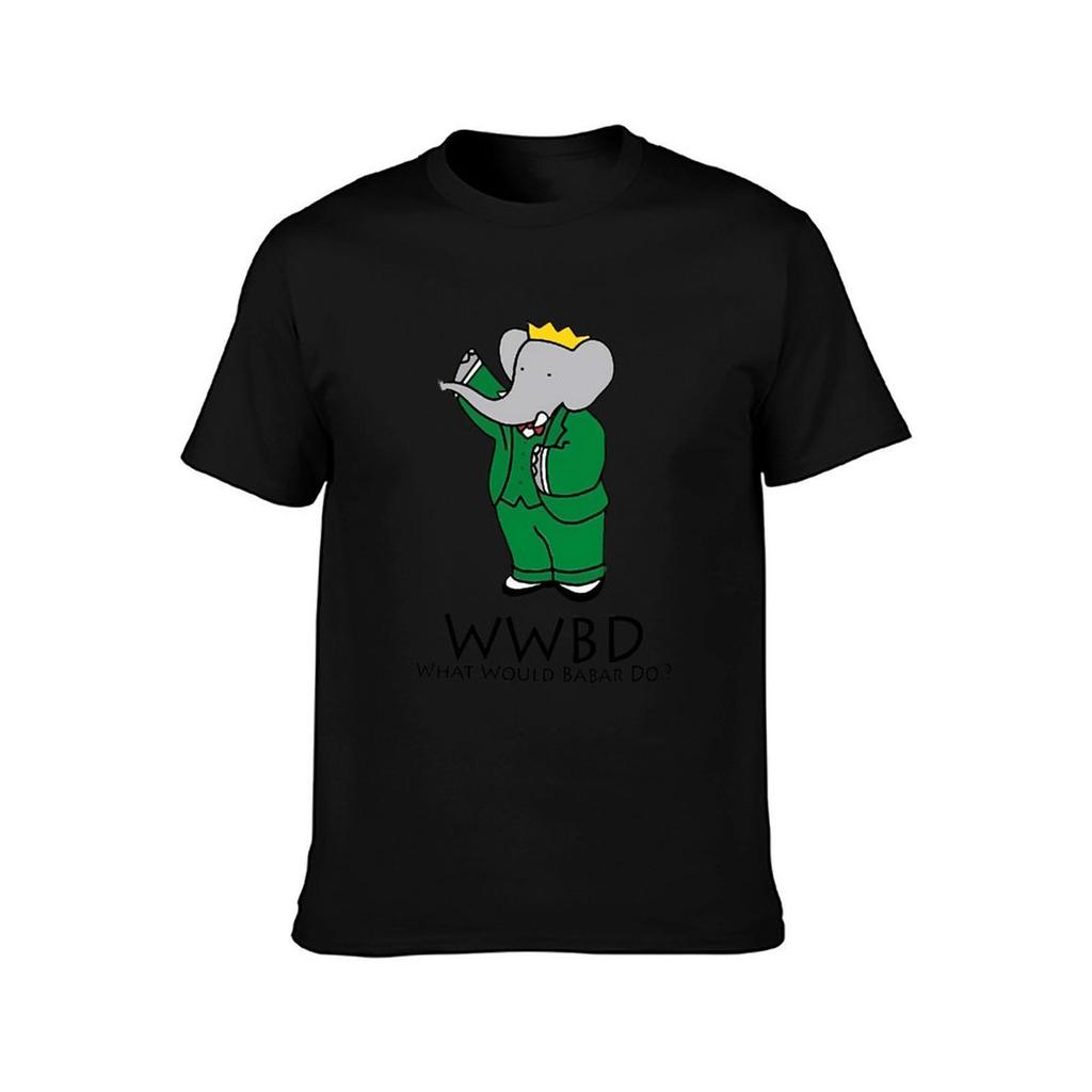 WWJD What Would Babar Do T Shirt White S