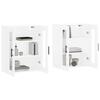 VidaXL Armoires murales 2 pcs blanc bois d'ingénierie 3197961