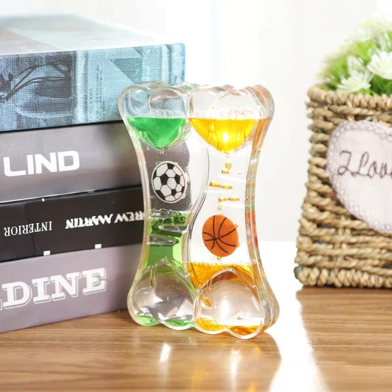 New Product Slide Oil Drop Decompression Toy Acrylic Liquid Hourglass Dynamic Multi Color Oil Leak Home Desktop Decoration Gift