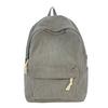 Schoolbag Wholesale Striped Corduroy Backpack Korean Style Mirror Solid Color Large Capacity Casual Backpack Student School Bag