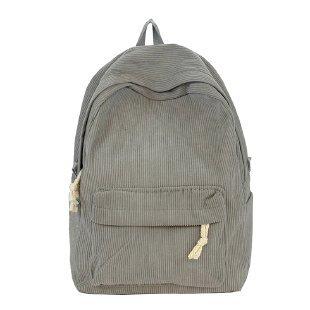 Schoolbag Wholesale Striped Corduroy Backpack Korean Style Mirror Solid Color Large Capacity Casual Backpack Student School Bag