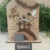 Wooden Material Easter Tomb Crafts Three-dimensional Design Ornament Set Wooden Easter Decor Handcrafted Details