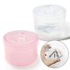 Nail Polishing Head Sterilization Box Round Cleaning Disinfection Storage Box Dental Disinfection Box 2-Colors Disinfection Bowl