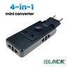 Faltbarer 4-in-1 EU-Steckeradapter – Reise-Netzteil & Steckdosenleiste mit AC-Steckdosen
