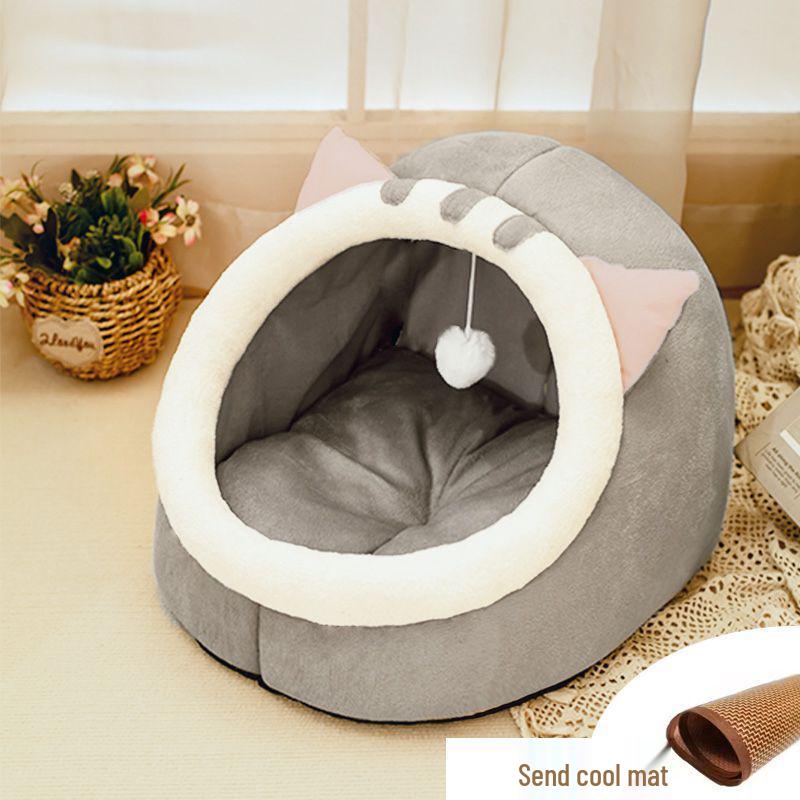 

Уютная полузакрытая лежанка для питомца: Зимостойкий, Толстый, Грязеотталкивающий и Моющийся для Кошек и Маленьких Собак - Комфорт в Любое Время Года M / Up to 15 lbs [Most Pet Owners Choose]