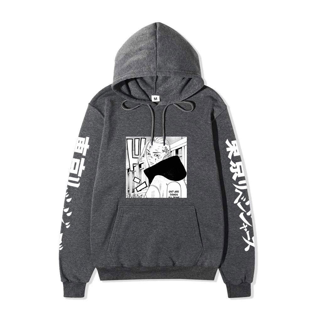 Tokyo Revengers Izana Kurokawa Unisex Fleece Hoodie Autumn Winter Anime Print Long Sleeve Casual Pullover Sweatshirt