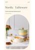 Ceramic Double-Handled Large Soup Bowl with Lid - High-End Design, Ideal for Home Use, Sauerkraut Fish, and Commercial Soups.