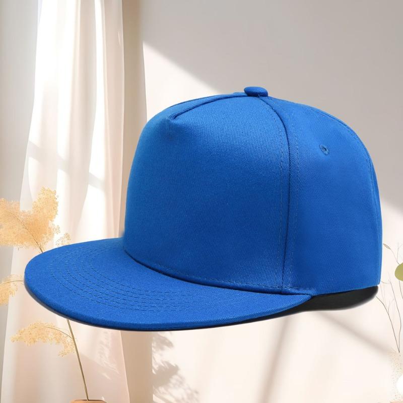 Cotton flat-brimmed hat men's and women's sunshade cap hip-hop personality trend hip-hop hat embroidery