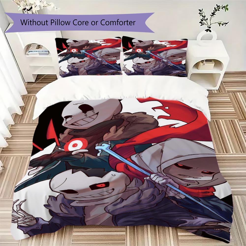 Mysterious Dungeon Anime Pattern Bedding,Quilt Set Quilt Cover Pillowcase Home Birthday Gift (1*duvet cover+2*pillowcase,without core)ZSJT0917353