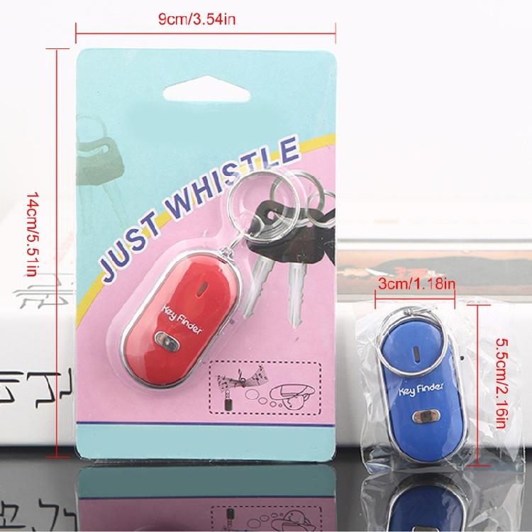 Remote Keychain Finder Loss Locator Whistle Lost Key Finder Car Keys Anti Lost Device with LED Flashing Light & Beeping