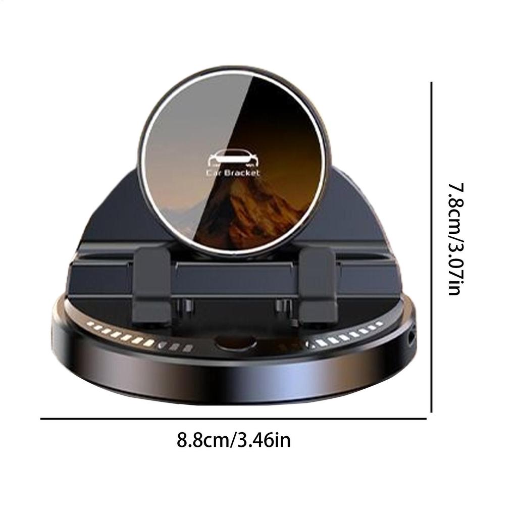 Smart Sensor Car Phone Holder 15W Wireless Charger, 360-degree Rotation Auto Dashboard Air Vent Mount Bracket for iPhone Android