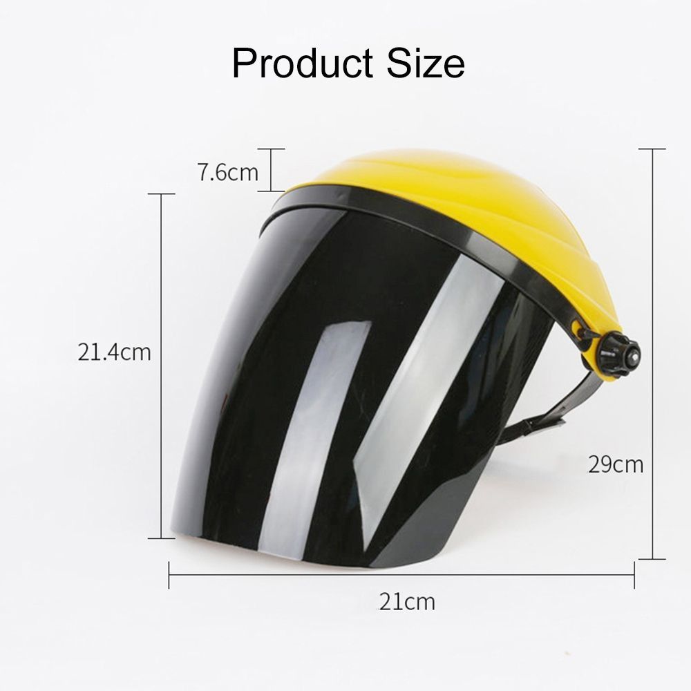 PC Plastic Portable Transparent Protective Welder Face Cover Welding Helmet Auto Darkening Anti Splash Safety Shield Visor