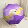 1pc Sunset Mountains Automatic Folding Umbrella 8 Rib Iron Frame,  Suitable for Travel, Daily Use, Birthday, Women & Men Gift C1231050