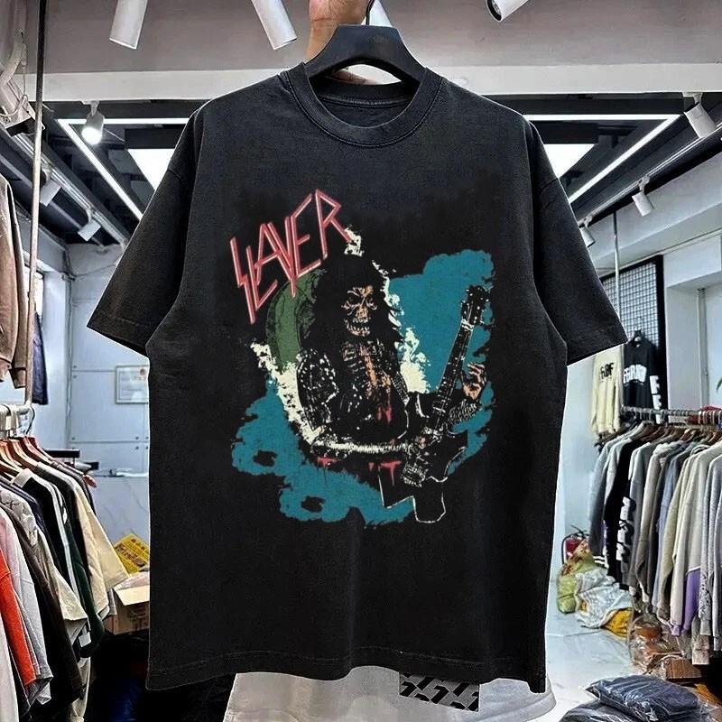 Slayer Band Slayer Graphic Black Short Sleeve Unisex Tshirt S-5XL KH16235 S