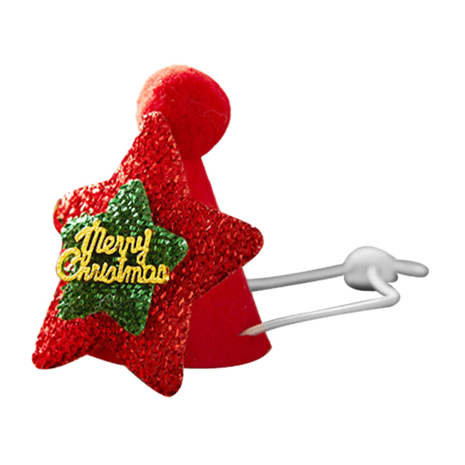 Pet Santa Hat Cosplay Christmas Supplies Holiday Decoration Star Hat Creative Soft Christmas Dog Hat Pet Costume Accessory