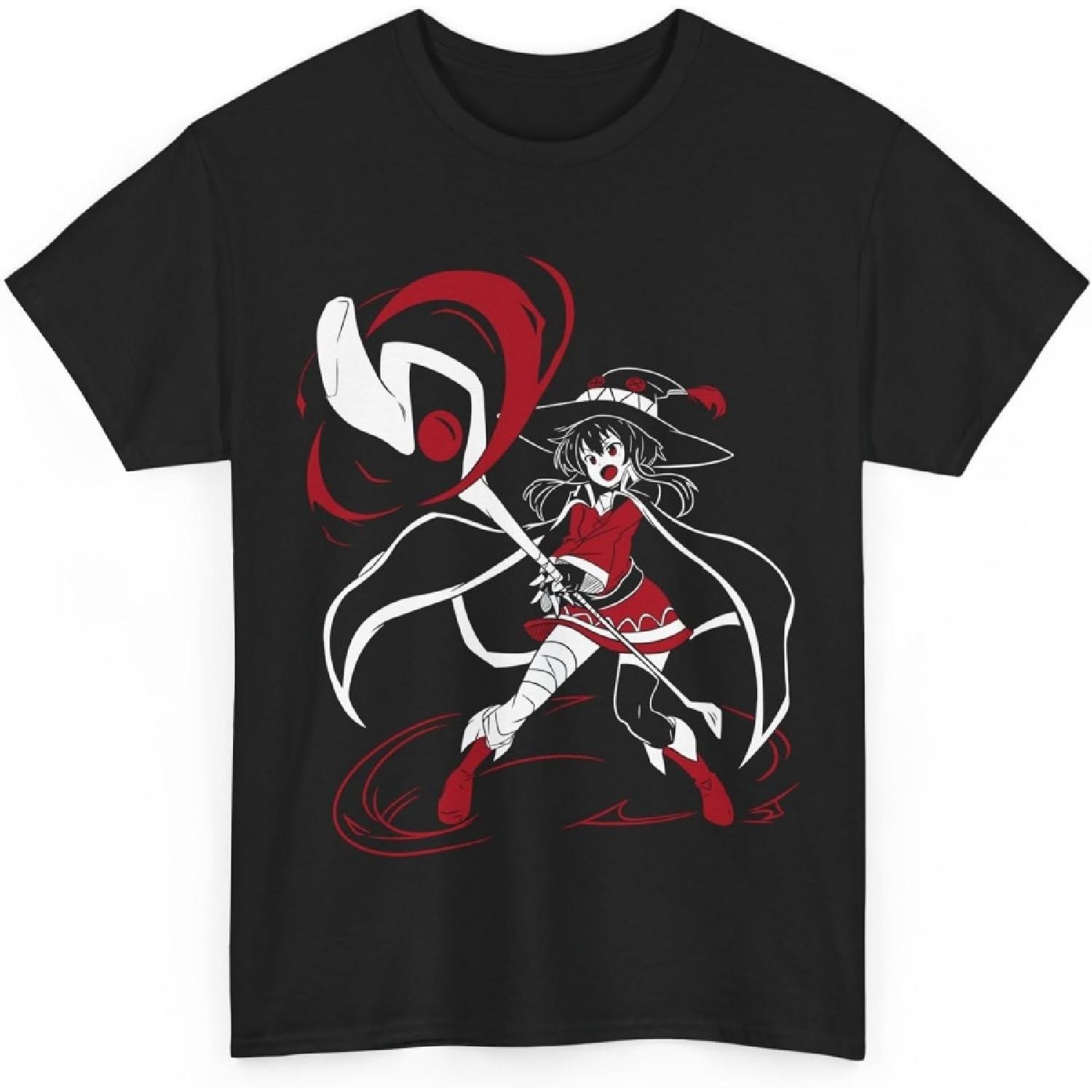 

Kono suba Anime Megumin T-Shirt Merch Casual Short Sleeved Shirt Tee M-3 XXXXXL різнокольоровий