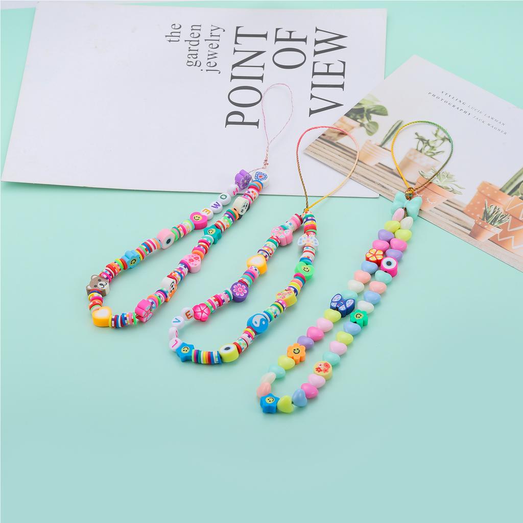 370Pcs/Lot 6mm Flat Round Polymer Clay Beads Chip Disk Loose Spacer Handmade Beads for DIY Jewelry Making Bracelet Necklace