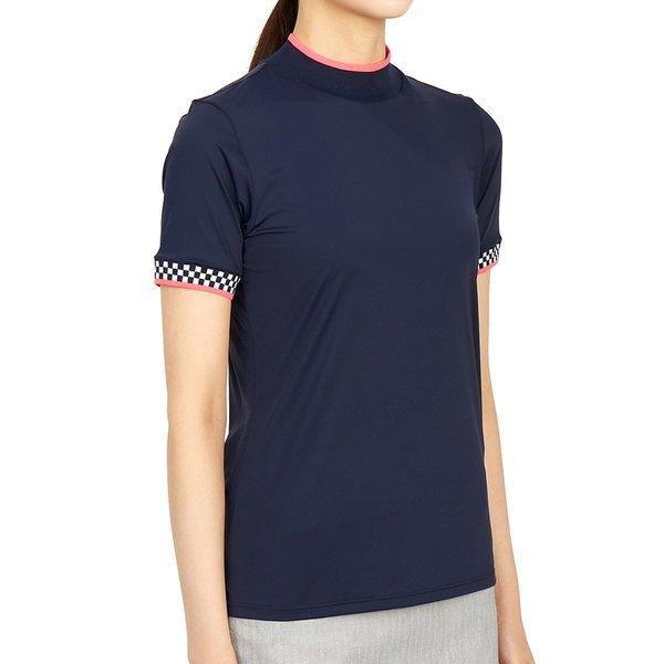 G For Golf feaThweiGhT G4lS22k94 TwlT Damen Mock Neck Golf Kurzarm T-Shirt