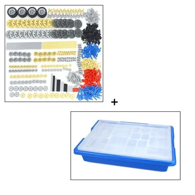 Großhandels-Technische Teile Stift Hubarm Steine Noppenlose Balken Achse Stecker Verbinder Platte Zahnrad 9686 Bausteine Kompatibel Leduo Spielzeug