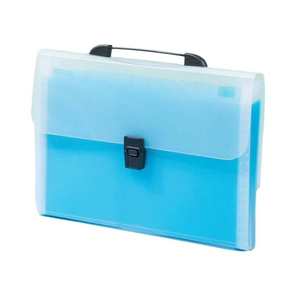 Organ Bag Portable Accordion Bag A4 Test Paper Storage Bag Handheld Folder 13 Layer Folder  Student синий