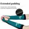 1Pair Volleyball Arm Sleeves With Protection Pads Thumb Hole For Passing Hitting Sports Forearm Support