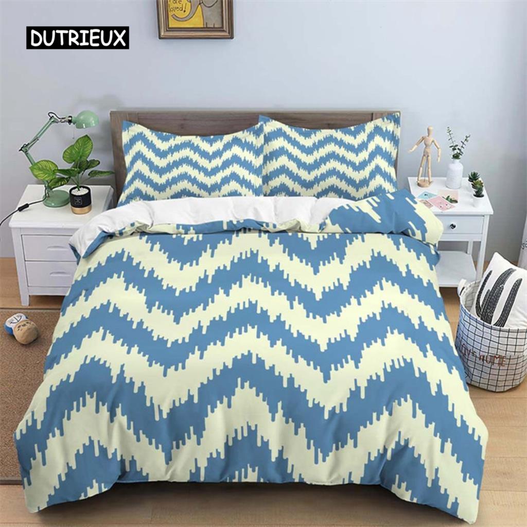 Bohemian 3D Floral Leaves Duvet Cover Microfiber Abstract Geometric Pattern Bedding Set King Full Queen For Boy Teen Adult Decor