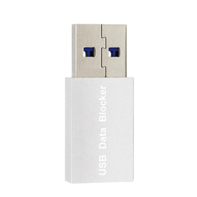 

USB-блокатор даних USB-конвертери Головка з блокуванням даних Підтримка високих напруг 12В та струму 3А, Універсальна сумісність сірий колір