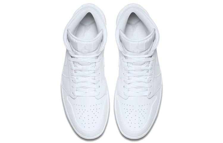 Air Jordan 1 Retro Mid 'White Pure Platinum' 554724-104