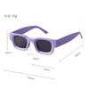 Fashion Small Square Sunglasses for Women Men Retro Trendy Blue Yellow Lens Concave Sun Glasses UV400 Lentes  Mujer S3639N