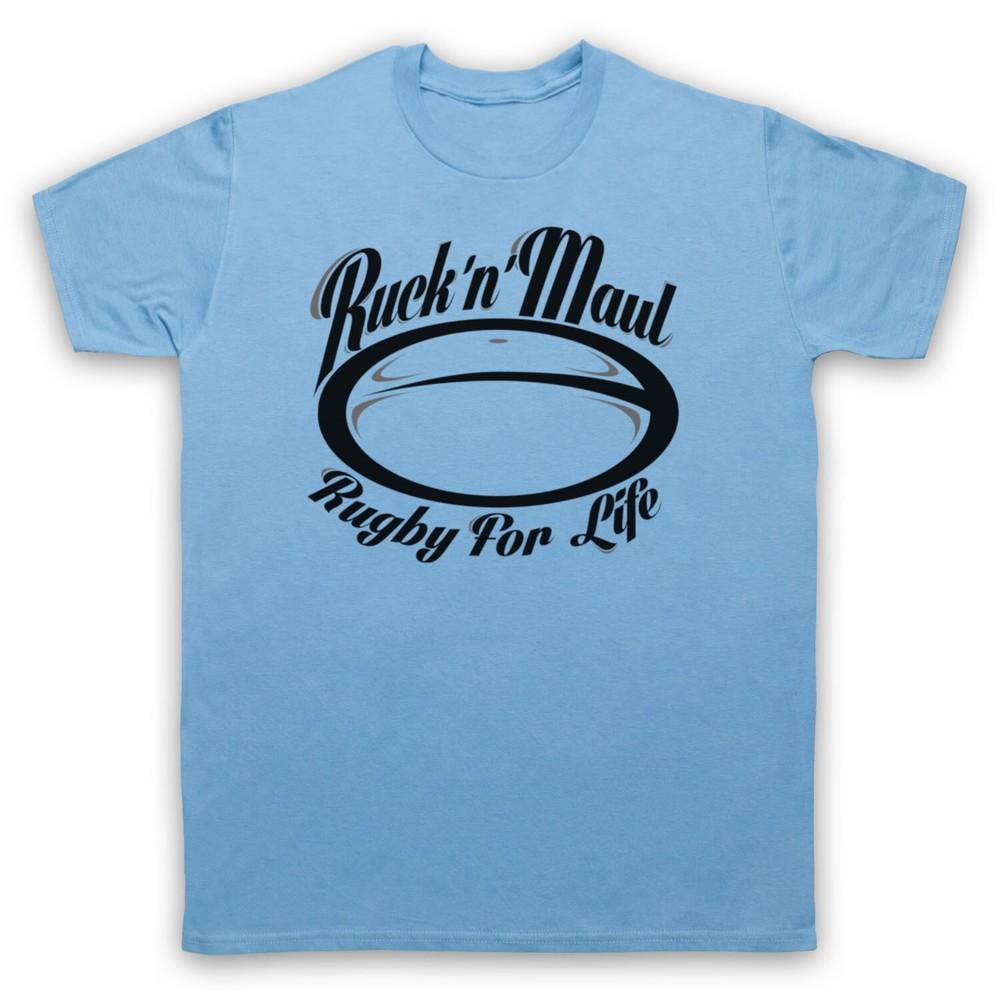 Рагби Раунд и Схватка Для Жизни Любитель Спорта Слоган Крутая Мужская и Женская Футболка M